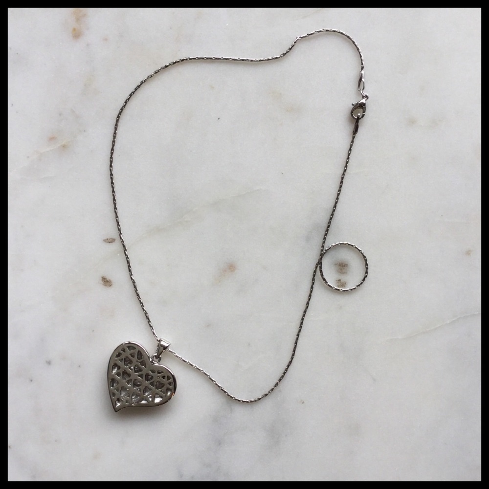 ANN KLEIN HEART VALENTINES NECKLACE NWOT - Picture 2 of 4